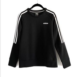 Adidas Black & White Crew Neck Sweatshirt Size S
